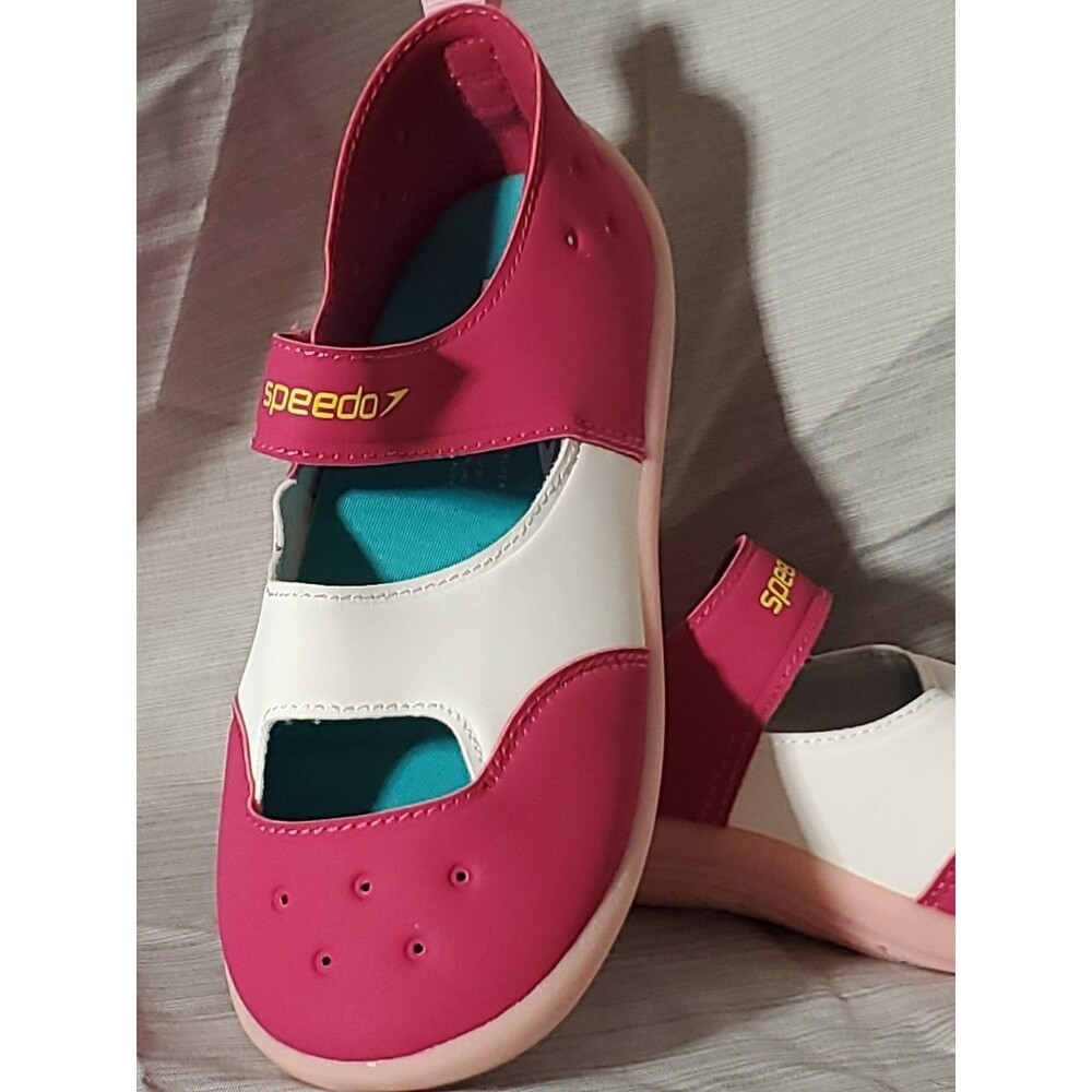 Girl's Speedo Swim Shoes (Size 11 XL)‎ - Toddler/Pink/White/Original Surfwalker